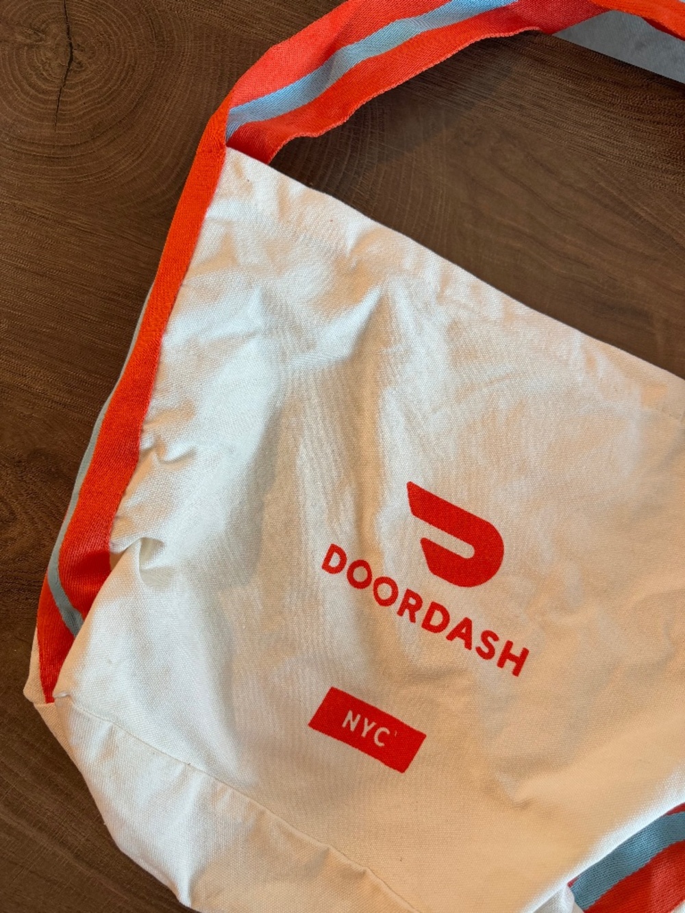 🚲 Limited Edition NYC DoorDash Tote Bag 🍎🍕🗽